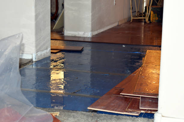 Professional Flood Damage Restoration technician working in Matheson, CO